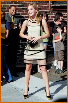 Emma Watson Visiting Late Show with David Letterman